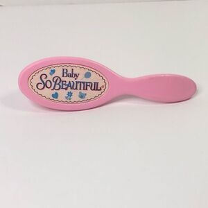 vintage 1995 baby so beautiful pink doll hair brush playmates toy replacement